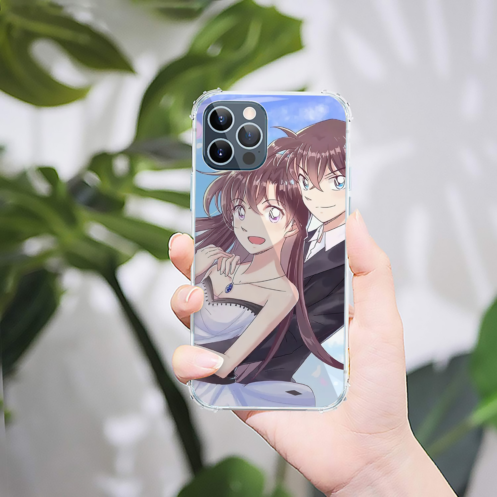 （画像用） 名探偵コナン Detective Conan 【iPhone 12シリーズ対応】透明スマホケース（クリアソフトケース）